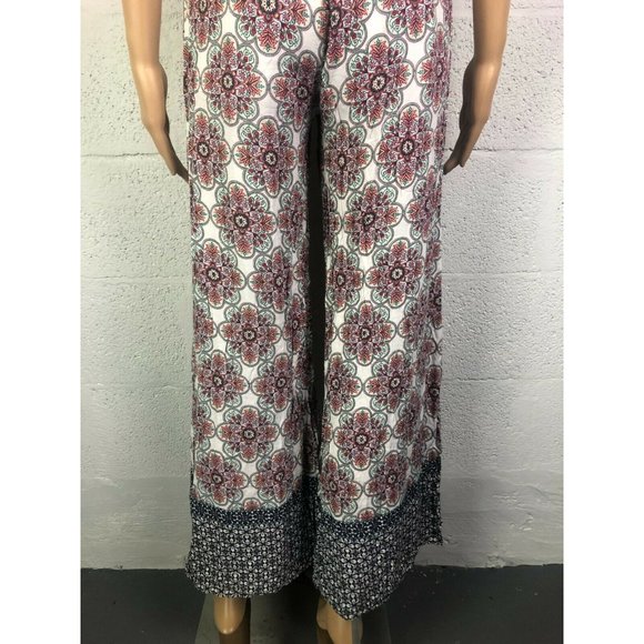 Purple Snow Mandala Romper Pants Jumpsuit Boho Playsuit Style RSA3522 Size S - Picture 7 of 12